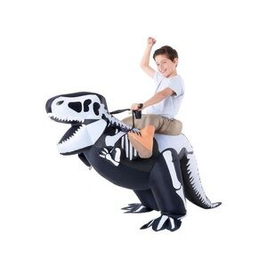 MORPHE COSTUMES Inflatable Skeleton Dinosaur TRex Halloween costume-child size